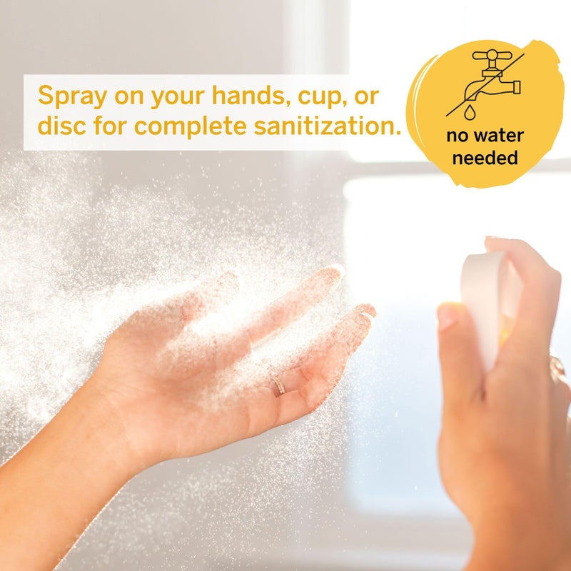 Pixie Cup Pixie Hand Sanitizer - Essentials & Toiletries for Complete Sanitization in a Quick Spray - 100% Hypoallergenic & Plant-Based Ingredients - Travel Cleaner for Menstrual Cups & Period Discs & Much More - Image 2